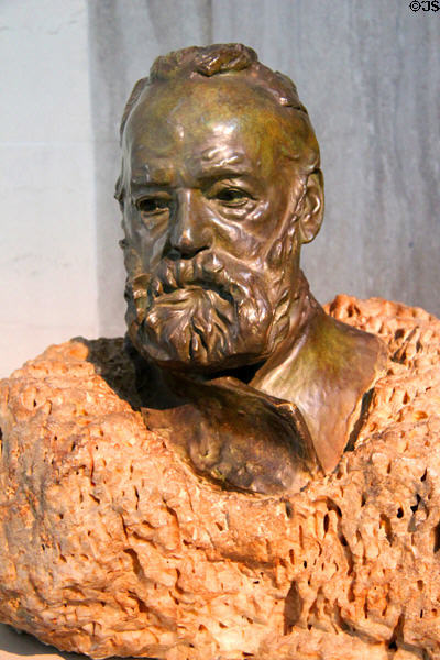 Victor Hugo bronze sculpture (1883) by Auguste Rodin at Legion of Honor Museum. San Francisco, CA.