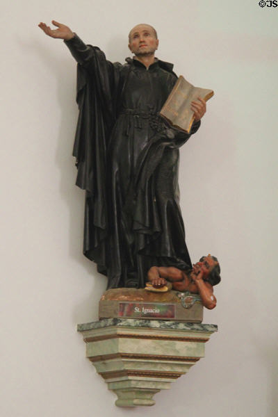 Statue of St. Ignacio in Our Lady of Guadalupe Church. Antonito, CO.