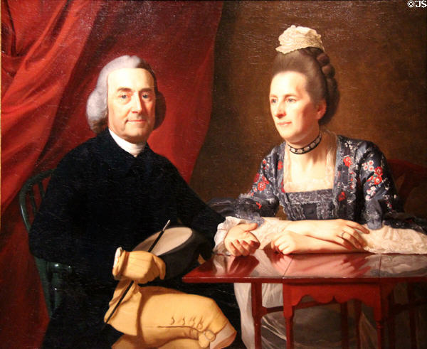 Mr. & Mrs. Isaac Winslow portrait (1773) by John Singleton Copley at Museum of Fine Arts. Boston, MA.
