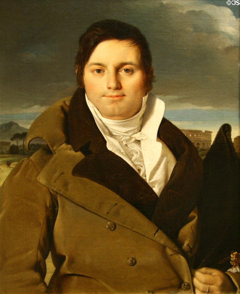 Joseph-Antoine Moltedo portrait (c1810) by Jean-Auguste-Dominique Ingres at Metropolitan Museum of Art. New York, NY.