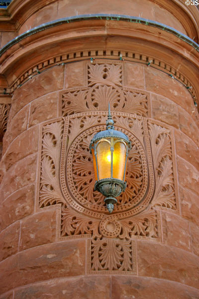 Bexer County Courthouse lamp detail. San Antonio, TX.