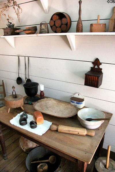 Cooking utensils at John Jay French Museum. Beaumont, TX.