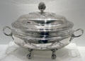 Silver tureen of Hertel de Rouville family by Laurent Amiot of Quebec, Quebec at National Gallery of Canada. Ottawa, ON.