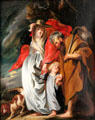 Return of Holy Family from Egypt painting by Jacob Jordaens at Berlin Gemaldegalerie. Berlin, Germany.