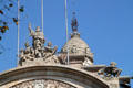 Palace of Justice roofline details. Barcelona, Spain.
