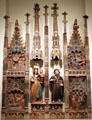 Altarpiece of Mary with St Anthony Abbot from Catalunya at Museu Nacional d'Art de Catalunya. Barcelona, Spain.