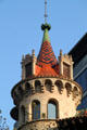 Tower of Casa Serra. Barcelona, Spain.