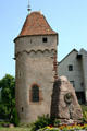 Medieval tower beside Sts Peter & Paul church. Obernai, France