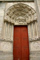 Side portal of St Stephen's Cathedral. Sens, France.