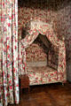 Polish style canopy bed from epoch when Louis XV's queen was Polish at Chambord Chateau. Chambord, France.