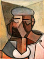 Man in Basque Beret painting by Pablo Picasso at Picasso Museum. Antibes, France.