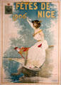 Holidays in Nice poster by Edouard Menta at Masséna Museum. Nice, France.