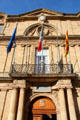 Entrance facade of Aix-en-Provence city hall. Aix-en-Provence, France.