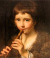 Piping Boy painting by Nathaniel Hone the Elder at National Gallery of Ireland. Dublin, Ireland.