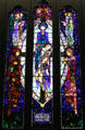 Mother of Sorrows stained glass by Harry Clarke at National Gallery of Ireland. Dublin, Ireland.