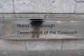 Sign for Prime Minister of Ireland near Merrion Square. Dublin, Ireland.