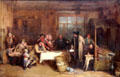 Distraining for Rent painting by Sir David Wilkie at National Gallery of Scotland. Edinburgh, Scotland.