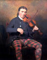 Niel Gow portrait by Sir Henry Raeburn at National Portrait Gallery of Scotland. Edinburgh, Scotland.