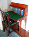 Writing table with bookcase at Hill of Tarvit Mansion. Cupar, Scotland.