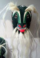 Yaqui native Pahkola goat mask from Potam Mexico at Arizona State Museum. Tucson, AZ.