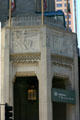One Bunker Hill Art Deco reliefs showing energy over portal. Los Angeles, CA.
