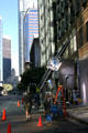 Shooting a movie in downtown Los Angeles. Los Angeles, CA.