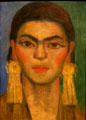 Portrait of Frida Kahlo by Diego Rivera at LACMA. Los Angeles, CA.