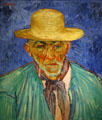 Portrait of a peasant Patience Escalier by Vincent van Gogh in Norton Simon Museum. Pasadena, CA.