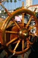 Star of India ships wheel at Maritime Museum. San Diego, CA.