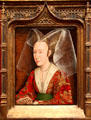 Portrait of Isabella of Portugal by workshop of Rogier van der Weyden at J. Paul Getty Museum Center. Malibu, CA.