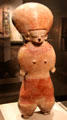 Manabi earthenware standing female figure from Ecuador at de Young Museum. San Francisco, CA.
