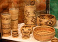 Basketry woven by Washoe women for sale or barter at El Dorado County Historical Museum. Placerville, CA.