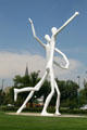 Dancers sculpture by Jonathan Borofsky at Denver Performing Arts Complex. Denver, CO.