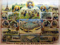 Poster of Scenes in the Life of Col. W.F. Cody at Buffalo Bill Museum. Lookout Mountain, CO