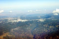 Rocky Mountain ridges from air. CO.