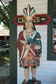 Carved cigar store Indian at Mystic Seaport. Mystic, CT.