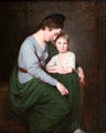 Ann Wilson with her Daughter, Sybil portrait by George Romney at Yale Center for British Art. New Haven, CT.