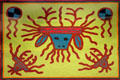 Wixarika yarn painting from Durango, Mexico at National Museum of the American Indian. Washington, DC.
