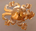 Coclé gold frog pendant from Costa Rica at Dumbarton Oaks Museum. Washington, DC