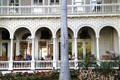 Veranda of Moana Surfrider Hotel. Waikiki, HI.