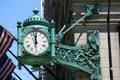 Clock on corner of Marshall Field & Co. Chicago, IL