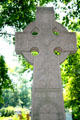 Irish cross monument to architect John Wellborn Root in Graceland Cemetery. Chicago, IL.