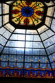 Stained glass skylight in State Capitol. Indianapolis, IN