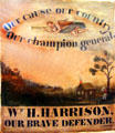 Poster for William Henry Harrison, Our Brave Defender by J. Pierson at Benjamin Harrison Presidential Site. Indianapolis, IN