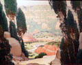 Palo Duro Canyon painting by Victor Higgins at Eiteljorg Museum. Indianapolis, IN.