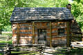 Abraham Lincoln's boyhood log cabin. Hodgenville, KY.