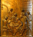 The preparation of the Civil Code of Louisiana bronze door panel in Louisiana State Capitol. Baton Rouge, LA