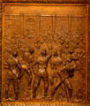 Capture of the Spanish Fort at Baton Rouge bronze door panel in Louisiana State Capitol. Baton Rouge, LA.