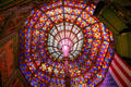 Stained glass domed atrium of Old State Capitol. Baton Rouge, LA.