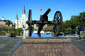 Washington Artillery Park at Jackson Square. New Orleans, LA.